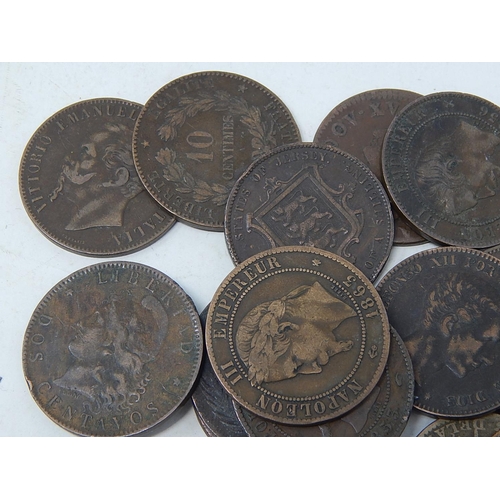 33 - Italy 10 Centimes 1867; Jersey 1/13 of aShilling 1871; France 12D 1791, 1794; France 10c 1856; Spain... 