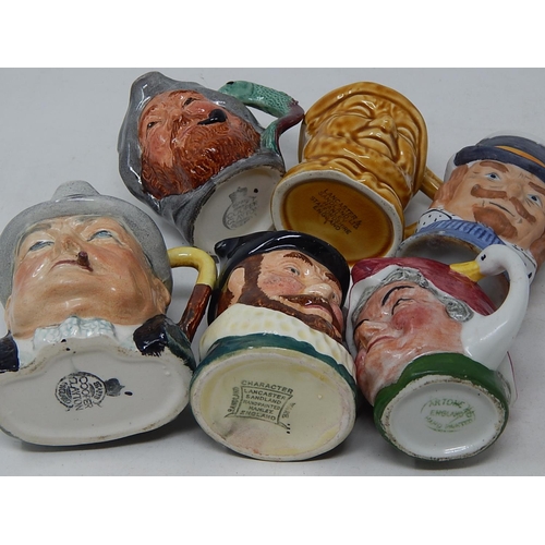 192 - Selection of miniature Toby Jugs