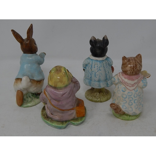 310 - Beswick - Mr Jeremy Fisher, Pig Wig, Mrs Ribby, Peter Rabbit