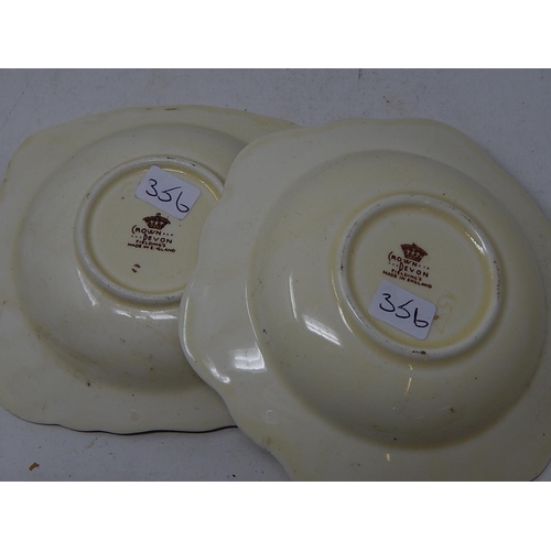 356 - X2 Crown Devon Dishes