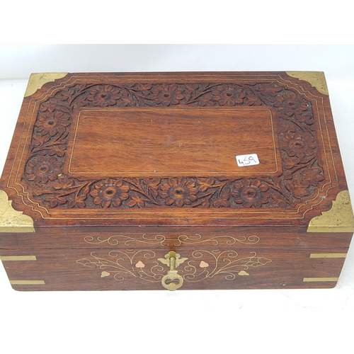 459 - Wooden Jewellery Box