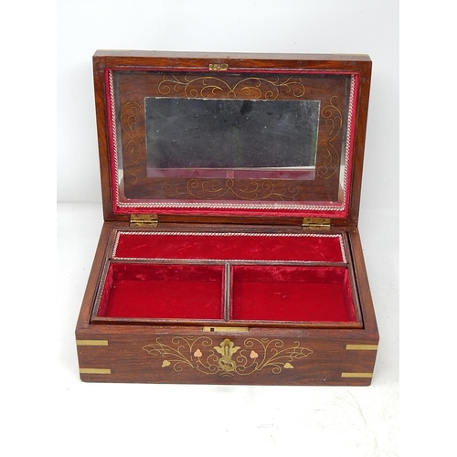 459 - Wooden Jewellery Box