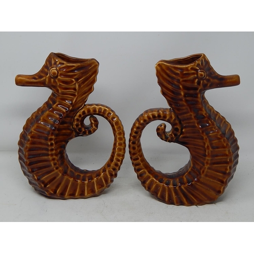 476 - X2 Seahorse Jugs