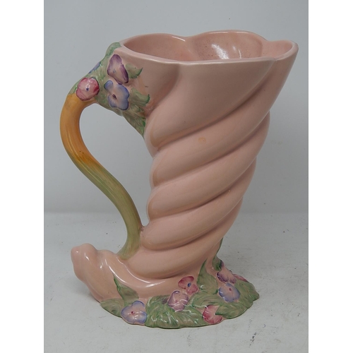 490 - Clarice Cliff: Large Shell Jug