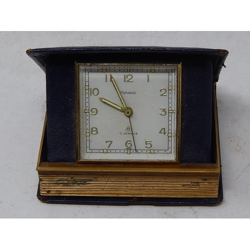 517 - Vintage Travel Clock - In the form of a book