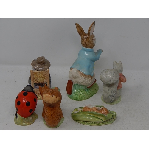 525 - Royal Albert Figures X6 Including Peter Rabbit