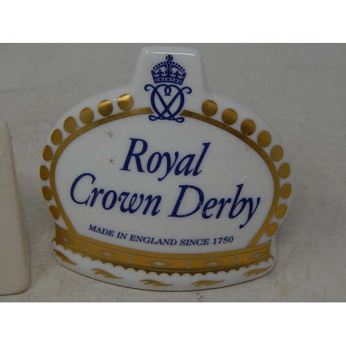 560 - Crown Derby & Wood Potteries Plaque