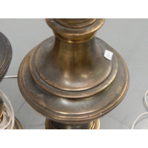 575 - X2 Matching Brass Lamp Bases