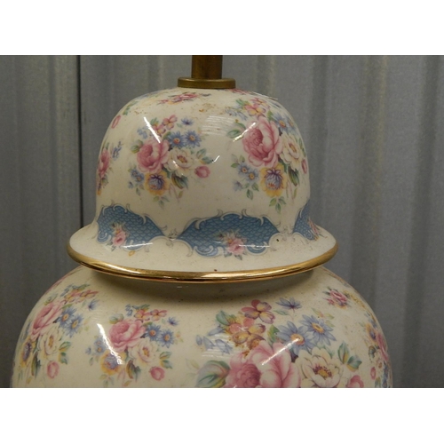 581 - Floral Lamp Base