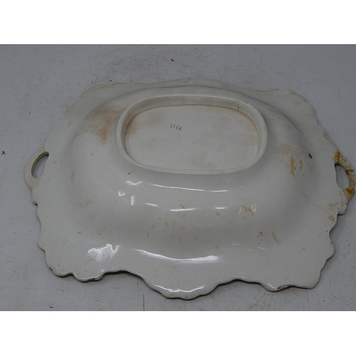 616 - Unmarked Floral Dish