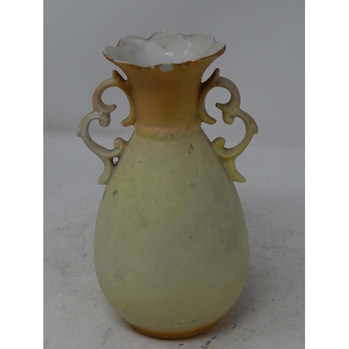 618 - Floral Twin Handle Vase (Small)