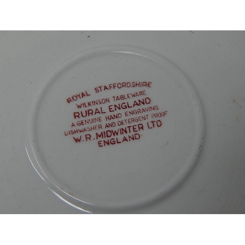 619 - Wilkinson Tableware (Red Print) Plate