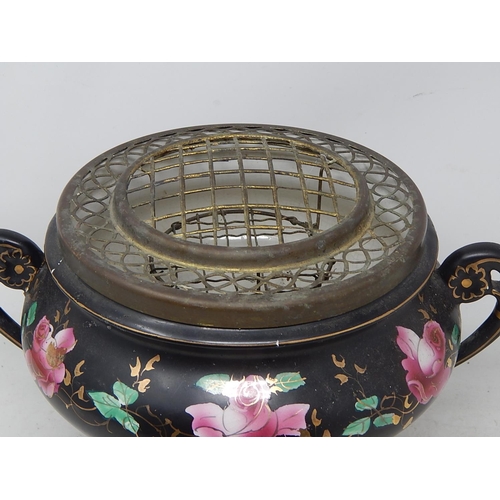 633 - Hand Painted Urn