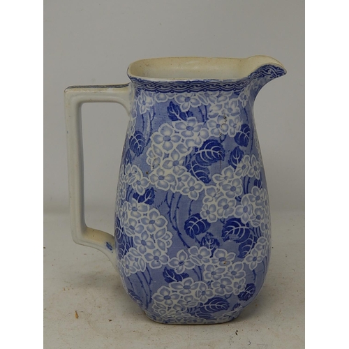 657 - Blue Print Jug