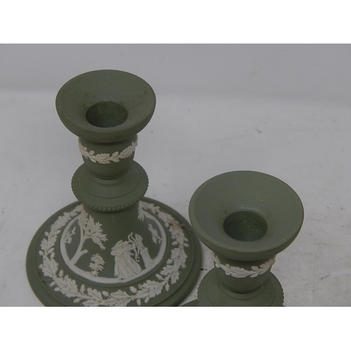 675 - Pair of Wedgwood Candlesticks