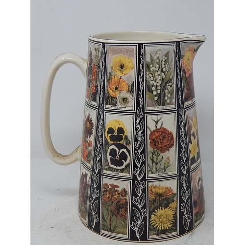 720 - Amberglade Floral Jug