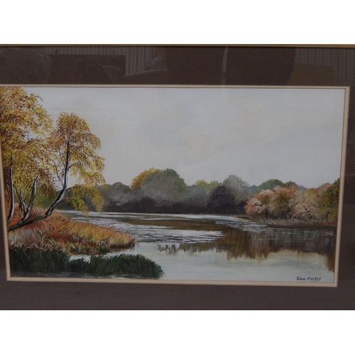 744 - Framed Picture - Lake View by Joan Avery