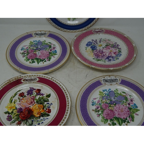 795 - X5 Chelsea Flower Show Plates - various years