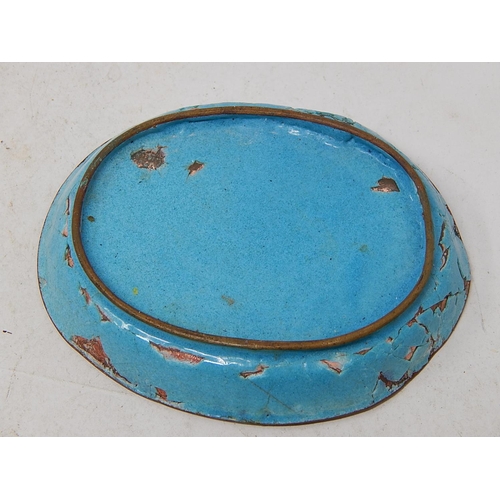 796 - Small enameled dish