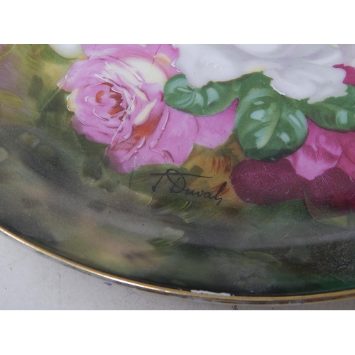 826 - X2 Large Decorative Rose Plates