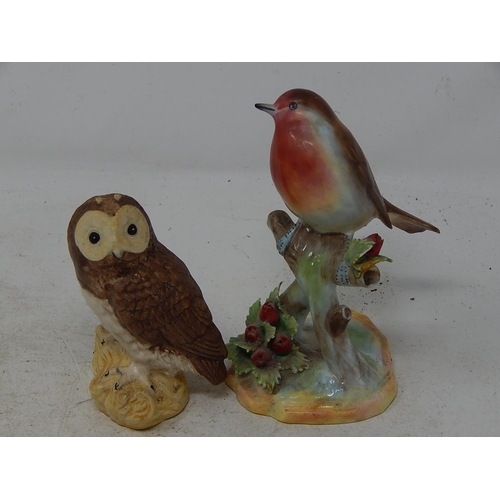 857 - Beswick & Adderley Robin & Owl Figures