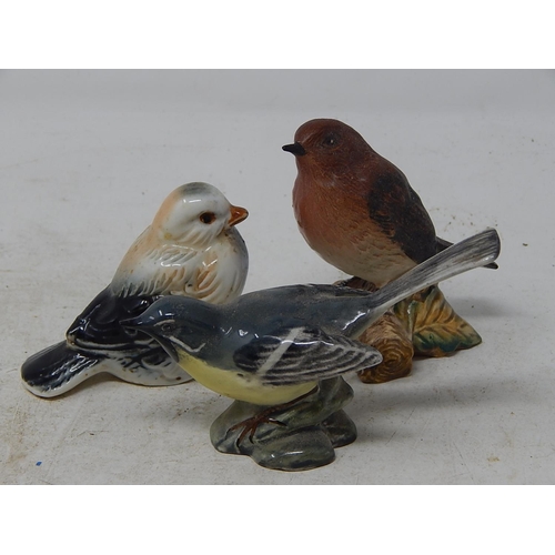 860 - X3 Bird Figures. Beswick etc