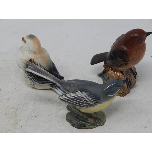 860 - X3 Bird Figures. Beswick etc