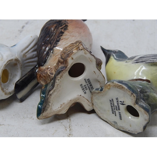 860 - X3 Bird Figures. Beswick etc