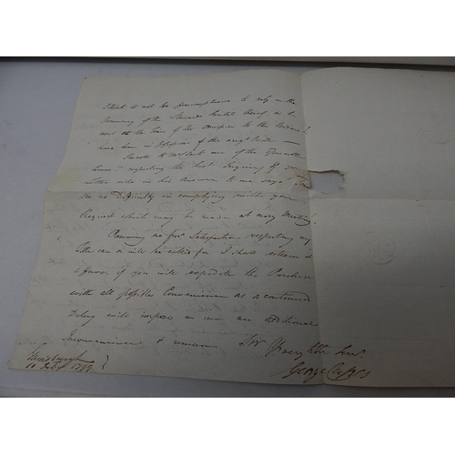 27 - A vintage pre-Stamp letter dated February 1799 from Gainsborough to London Very Fine