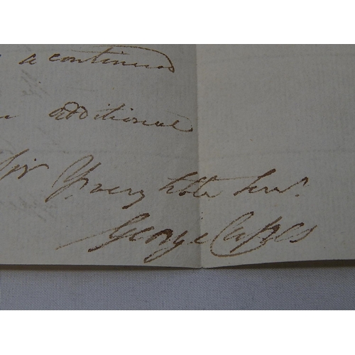 27 - A vintage pre-Stamp letter dated February 1799 from Gainsborough to London Very Fine