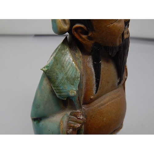 317 - Chinese, Possibly C18th Figure of a Sage: Height 23.5cm