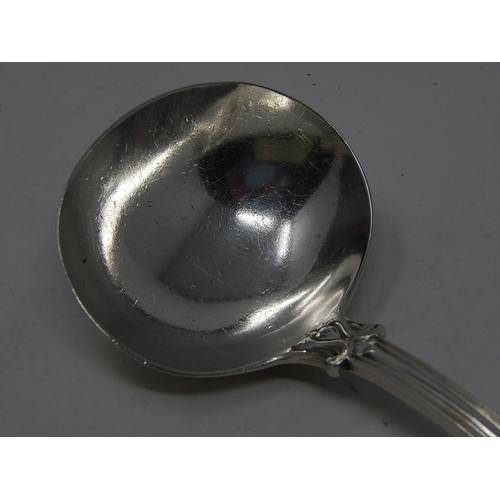 257 - Large Victorian Silver Sauce Ladle: Hallmarked London 1847 by Hayne & Carter: Length 18cm: Weight 82... 