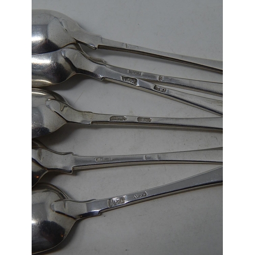 259 - Set of 6 Silver Spoons c.1740: Assayed with Lion Passant & Makers Mark 