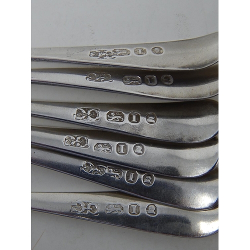 260 - Set of 6 George III Silver Spoons: Hallmarked London 1804 by G.C: Length 12.2cm