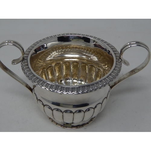 270 - George III Silver Sugar Bowl c.1820: Marks Rubbed: Weight 125g