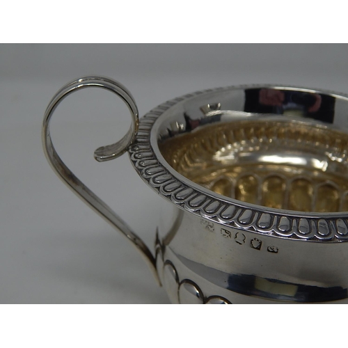 270 - George III Silver Sugar Bowl c.1820: Marks Rubbed: Weight 125g