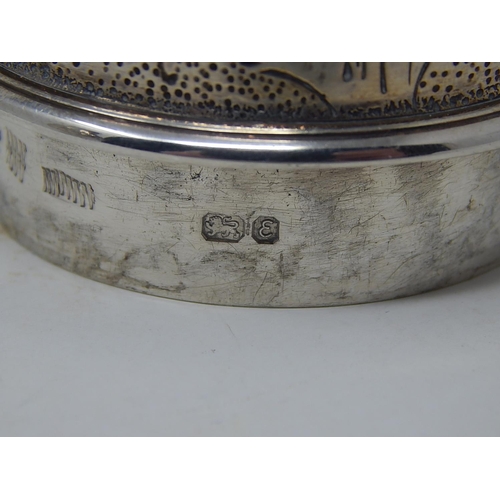 272 - Huge George III Silver Caster with Cancelled Marks & Re-Hallmarked London 1979: Height 24cm: Weight ... 