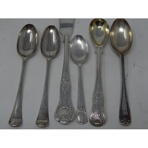 278 - Quantity of Georgian & Later Silver Flatware: Various Dates & Makers: Silver Weight 156g