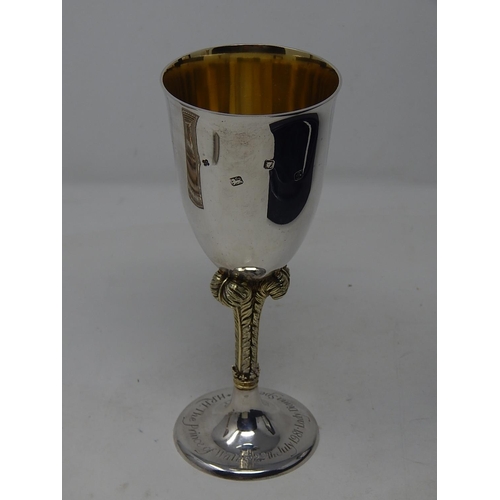 220 - Silver Goblet Commemorating The Marriage of H.R.H The Prince of Wales to Lady Diana Spencer: Hallmar... 