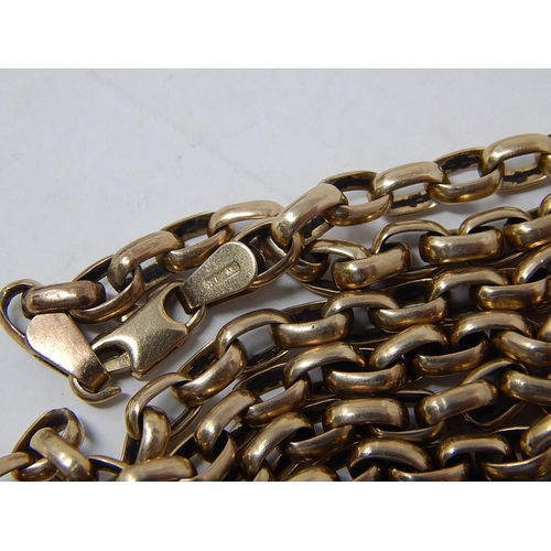 232 - 9ct Yellow Gold Belcher Chain: 10.9g