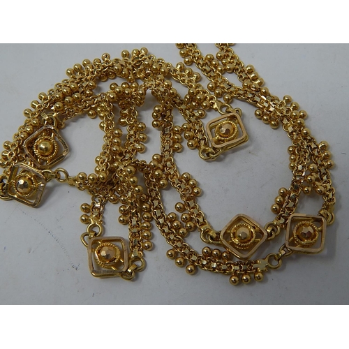 233 - 22ct Gold Necklace: Weight 17.3g