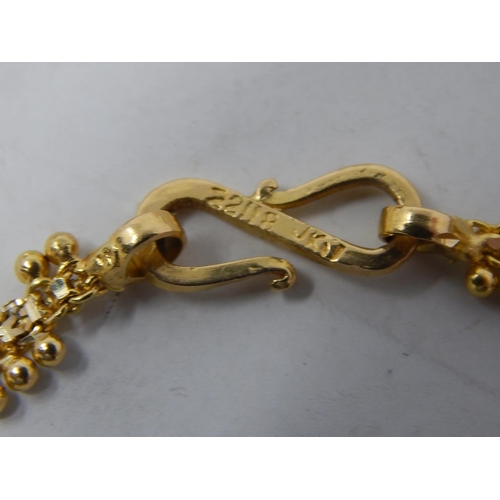 233 - 22ct Gold Necklace: Weight 17.3g