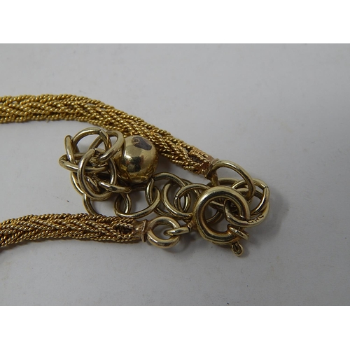 235 - 14ct Yellow Gold Necklace: Weight 27.8g