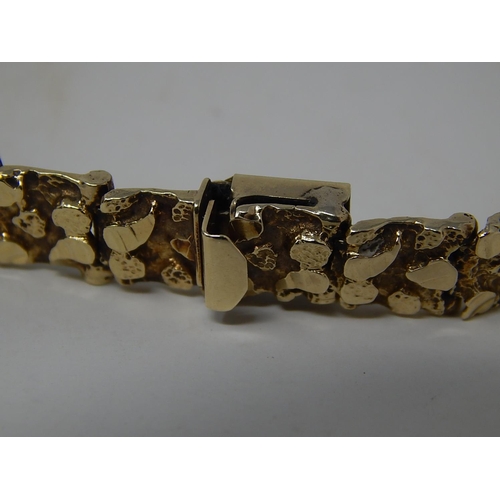 237 - 14ct Yellow Gold Fancy Bracelet: Weight 16.1g