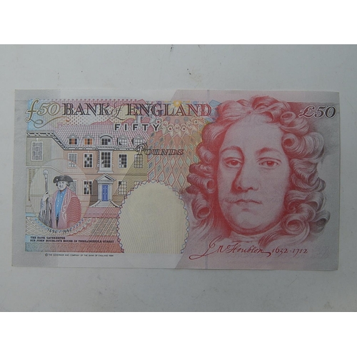 100 - 1 x Bailey Uncirculated £50 Note: MI5 268488