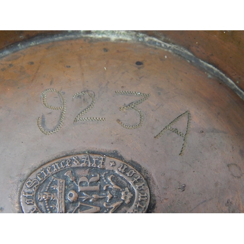 323 - Copper Persian style bowl with two bands of Islamic strip.
Elkington Department of Science & Art
Lab... 