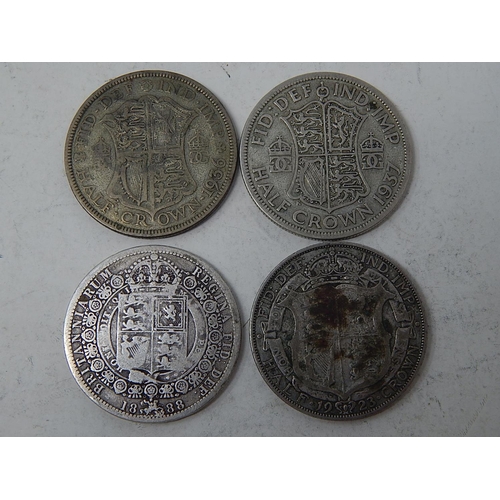 85 - Four Silver Half Crowns: 1888, 1923, 1936, 1937