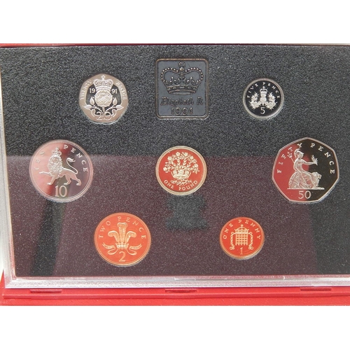 62 - United Kingdom Proof Collection Sets with C.O.A's 1986, 1989, 1990, 1991, 1992, 1994