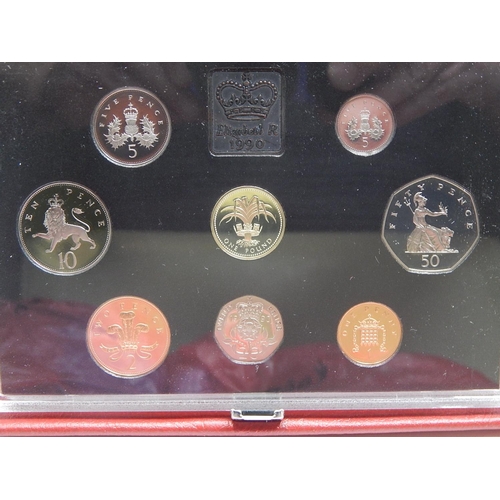 62 - United Kingdom Proof Collection Sets with C.O.A's 1986, 1989, 1990, 1991, 1992, 1994