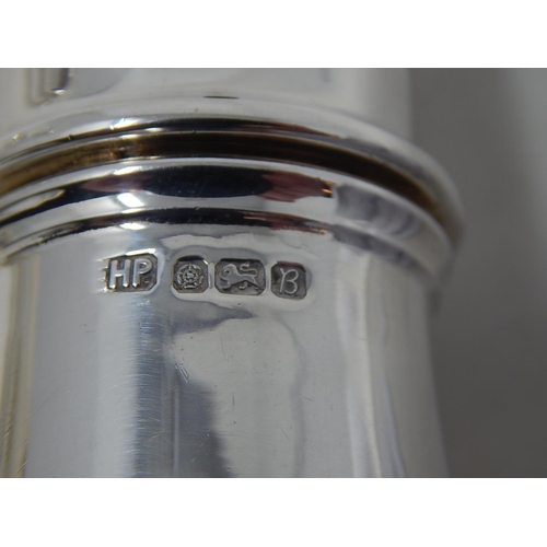 130 - Silver sugar caster - Sheffield 1976, H Parkin Ltd, 120g